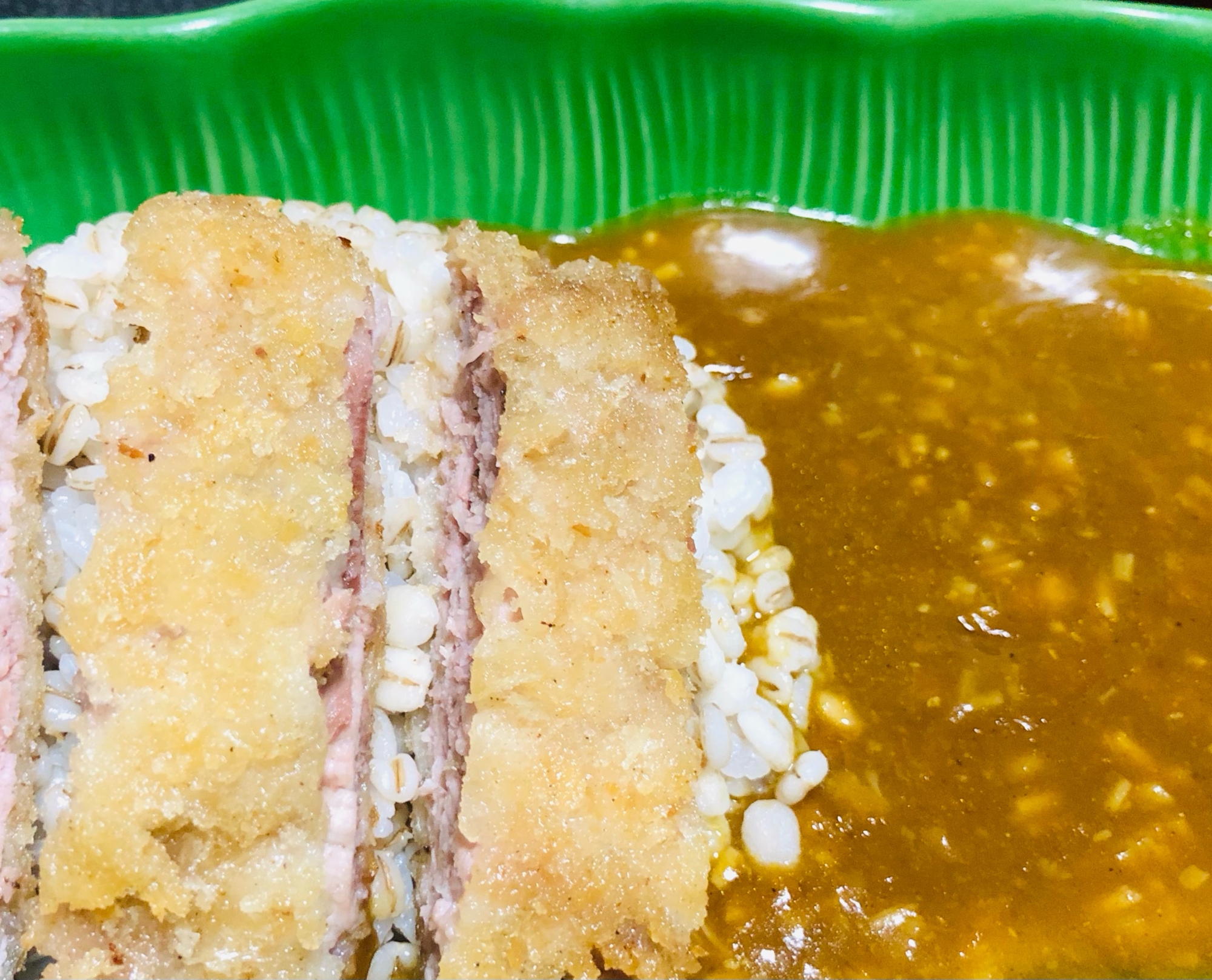 えのき入り♡豚こまカツカレー