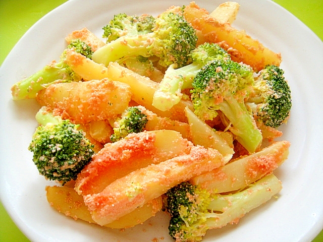 じゃがいもとブロッコリーのたらこマヨ炒め レシピ 作り方 By Mint74 楽天レシピ