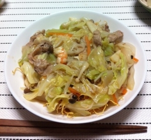 野菜たっぷり！長崎皿うどん♪