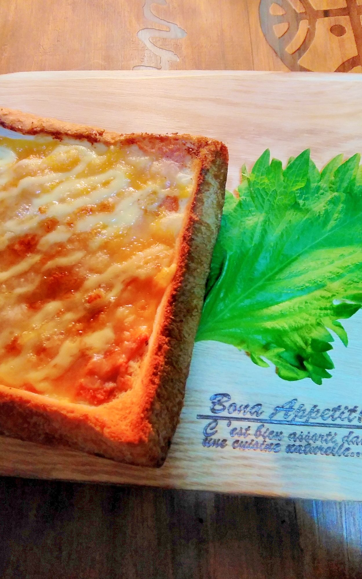 和風（バター＋醤油）明太子のチーズトースト