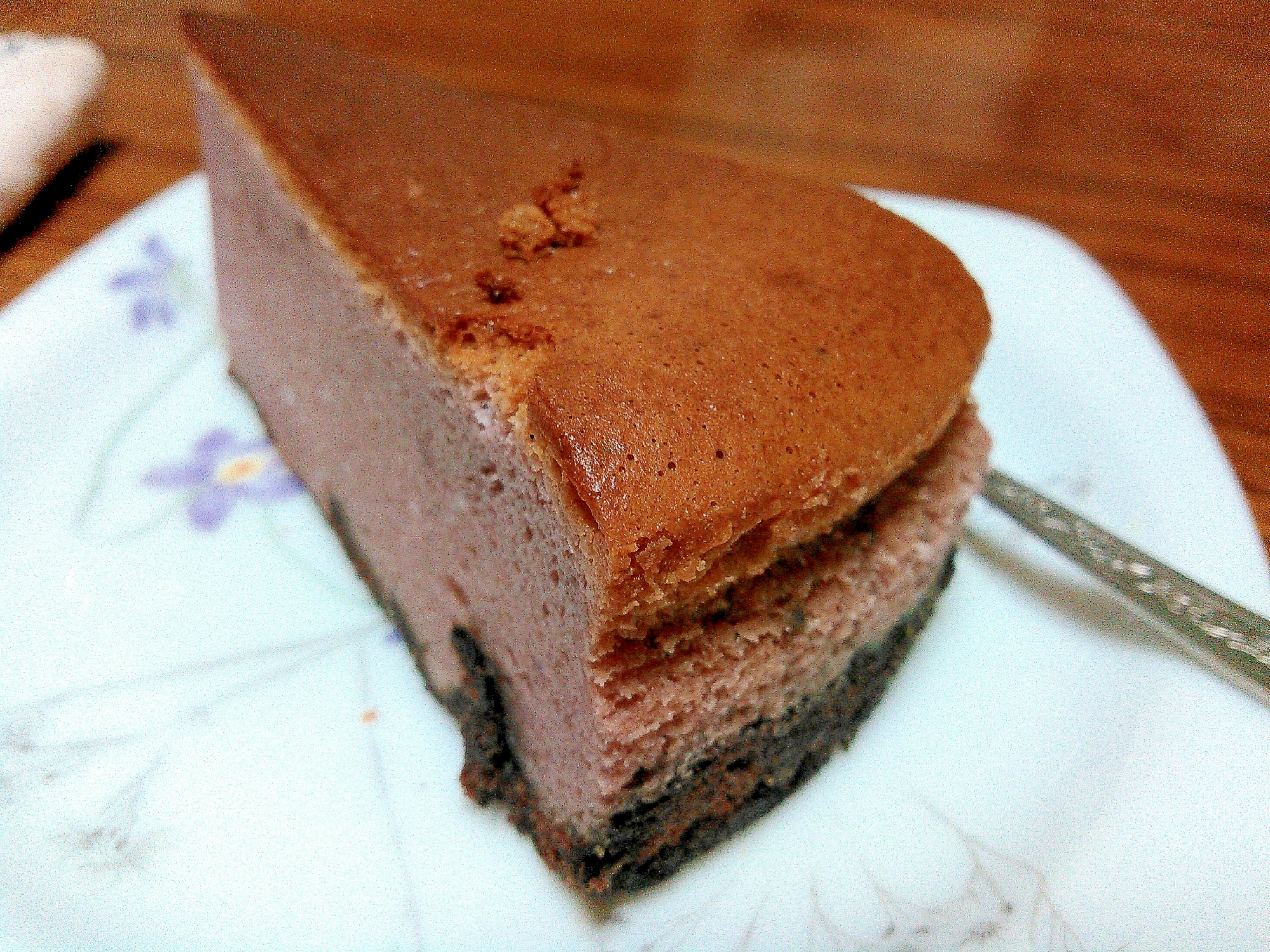 ココア紫芋ケーキ