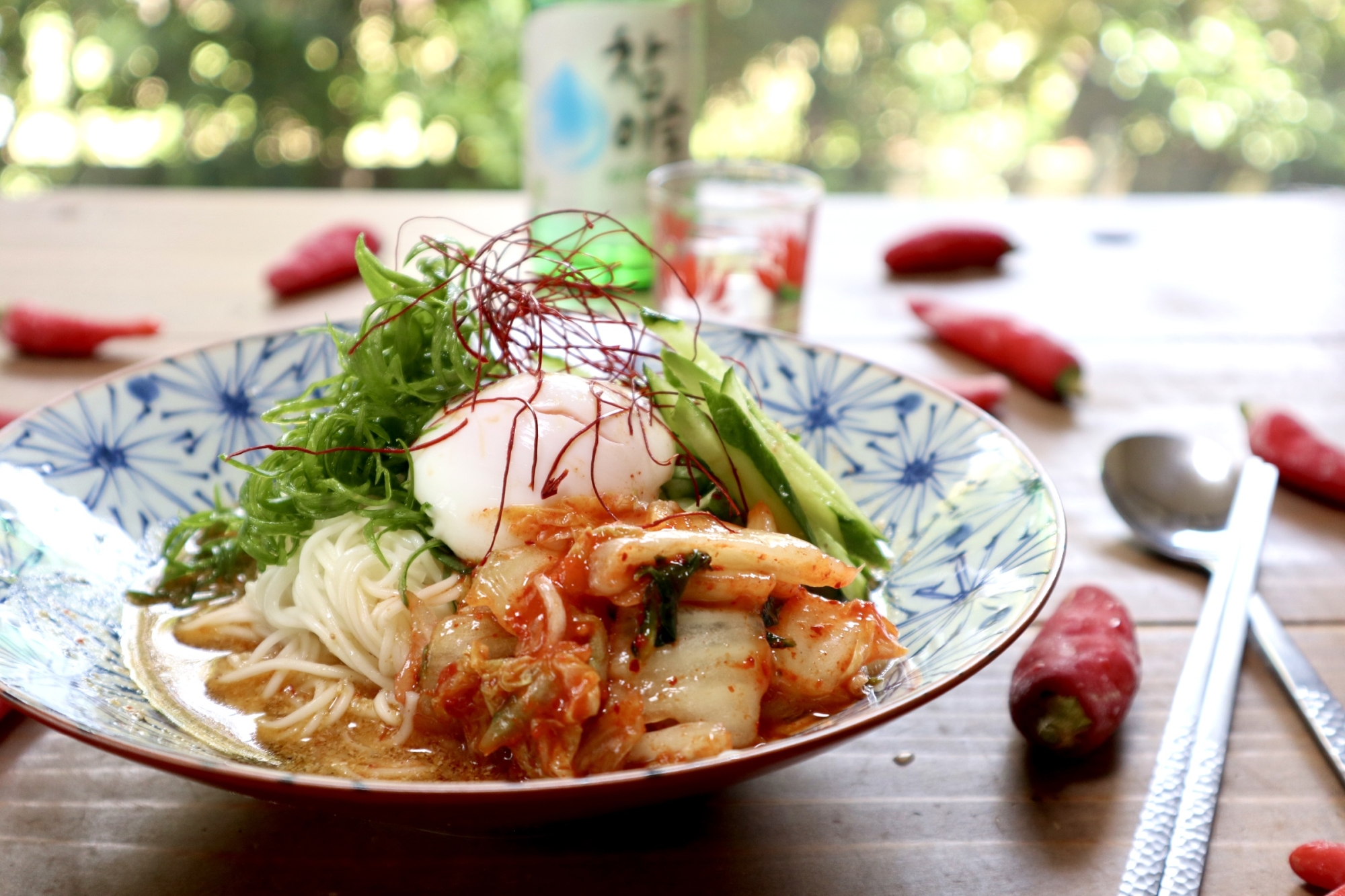 ピリ辛つゆのキムチ素麺