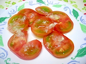 トマトのオニオンガーリックマリネ♪美味しい☆