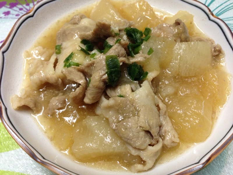 圧力鍋で作る大根と豚肉のとろ〜り煮