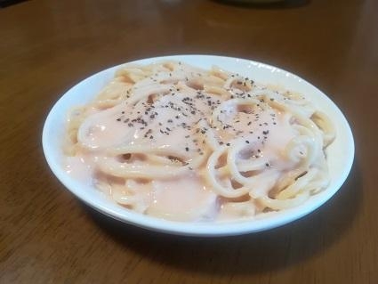 明太マヨネーズで簡単明太パスタ