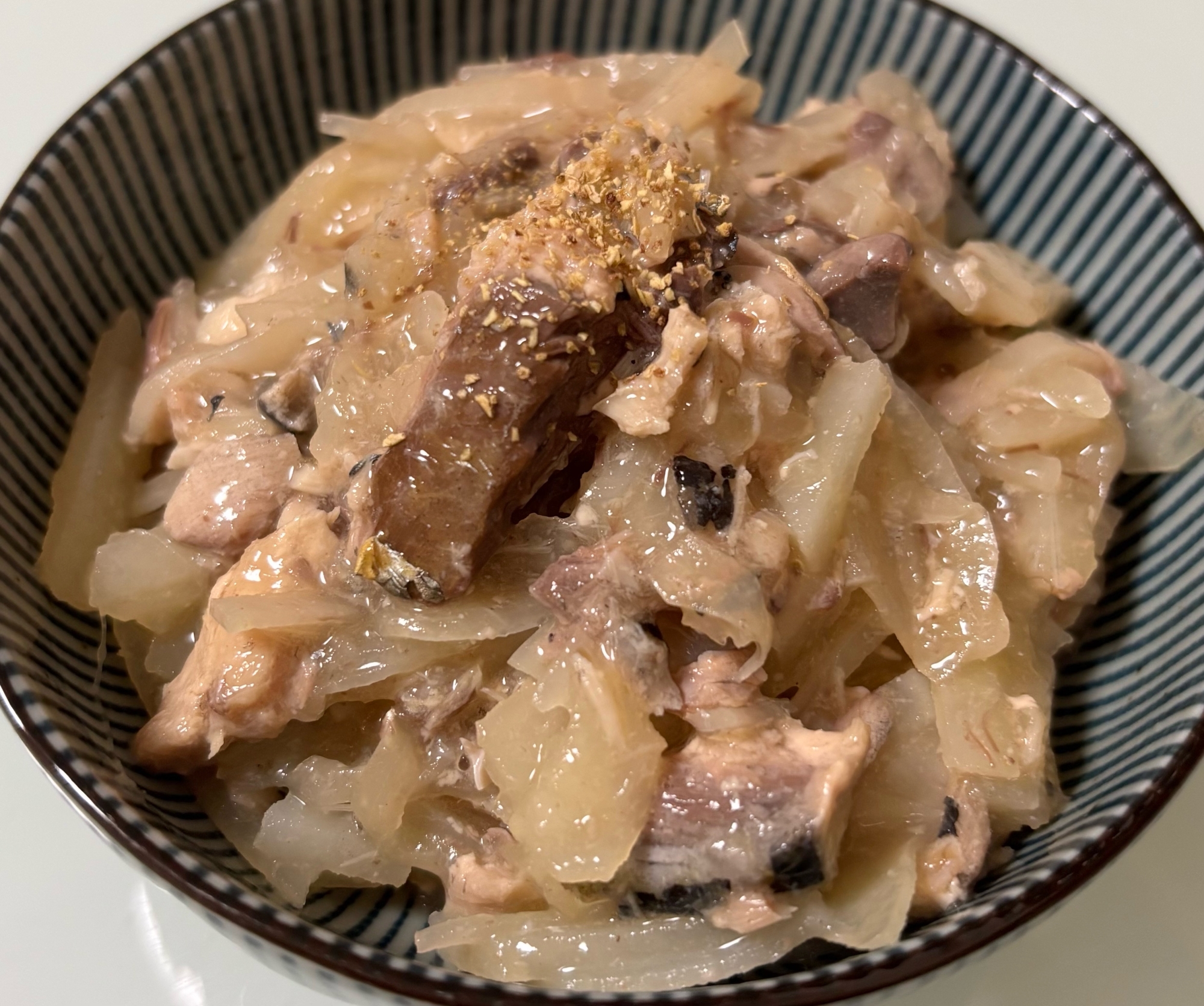 サバ缶で♪レンチンじゃがたま鯖おつまみ♪