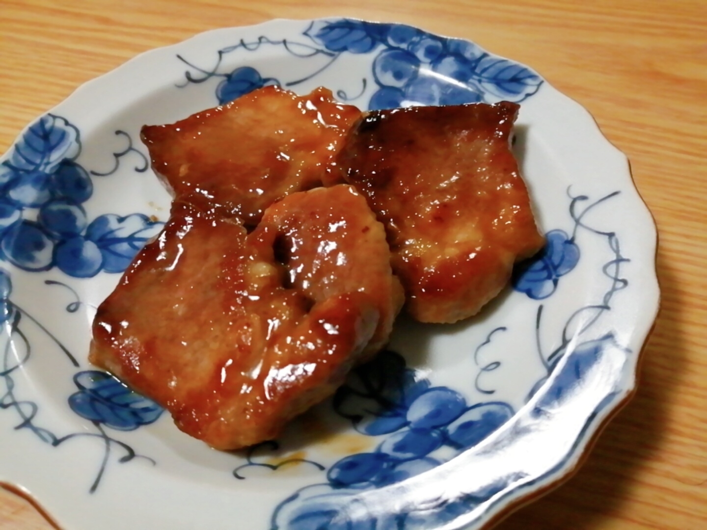 豚ももブロックで☆豚肉の照り焼き