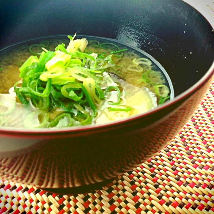 茄子とごぼうのお味噌汁♡