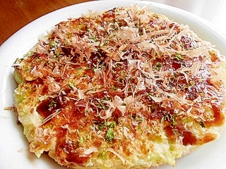 野菜だけのシンプルお好み焼き