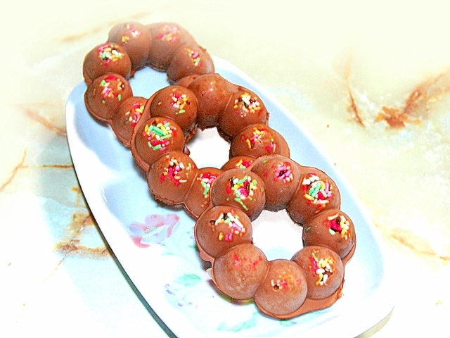 バレンタインに!生チョコドーナツ風ポンデリング♪