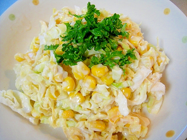 キャベツとコーンのサラダ レシピ 作り方 By Mint74 楽天レシピ