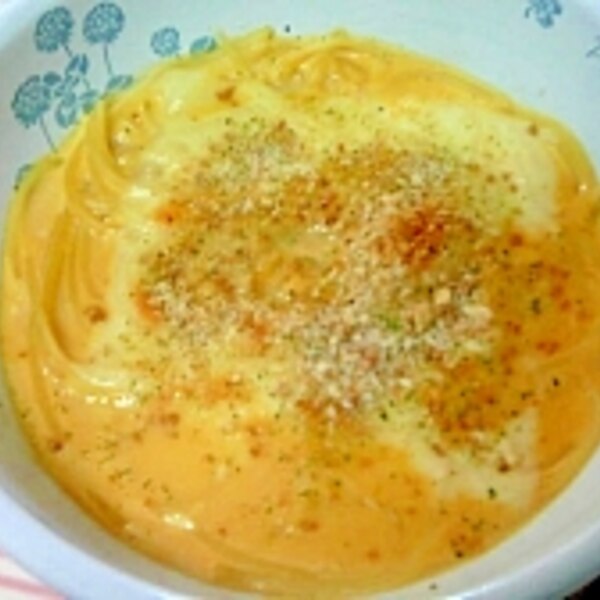 牛乳 卵 チーズでスープスパ グラタン風 レシピ 作り方 By Bebe2936 楽天レシピ
