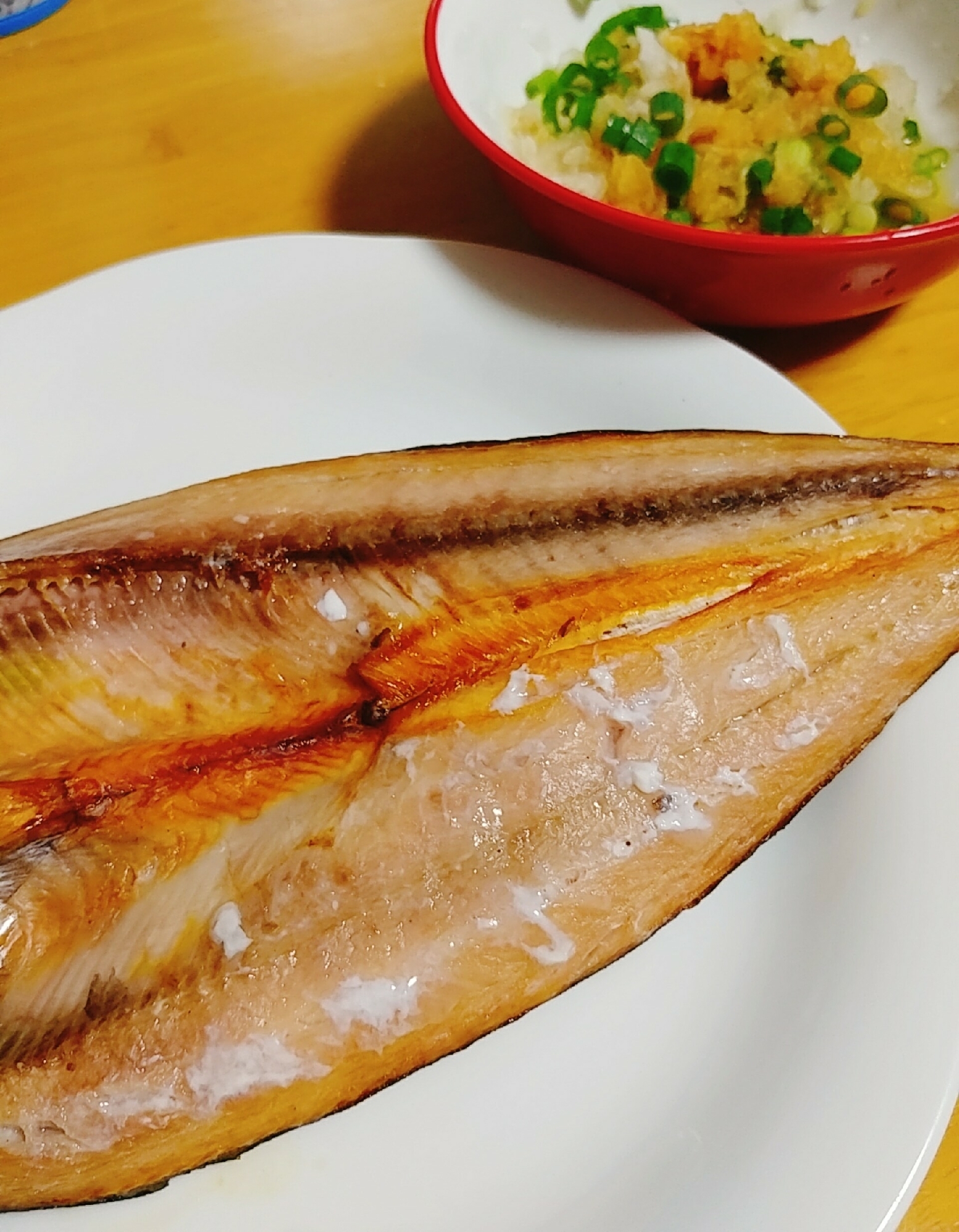 ネギおろし醤油で食べる☆ホッケの開き