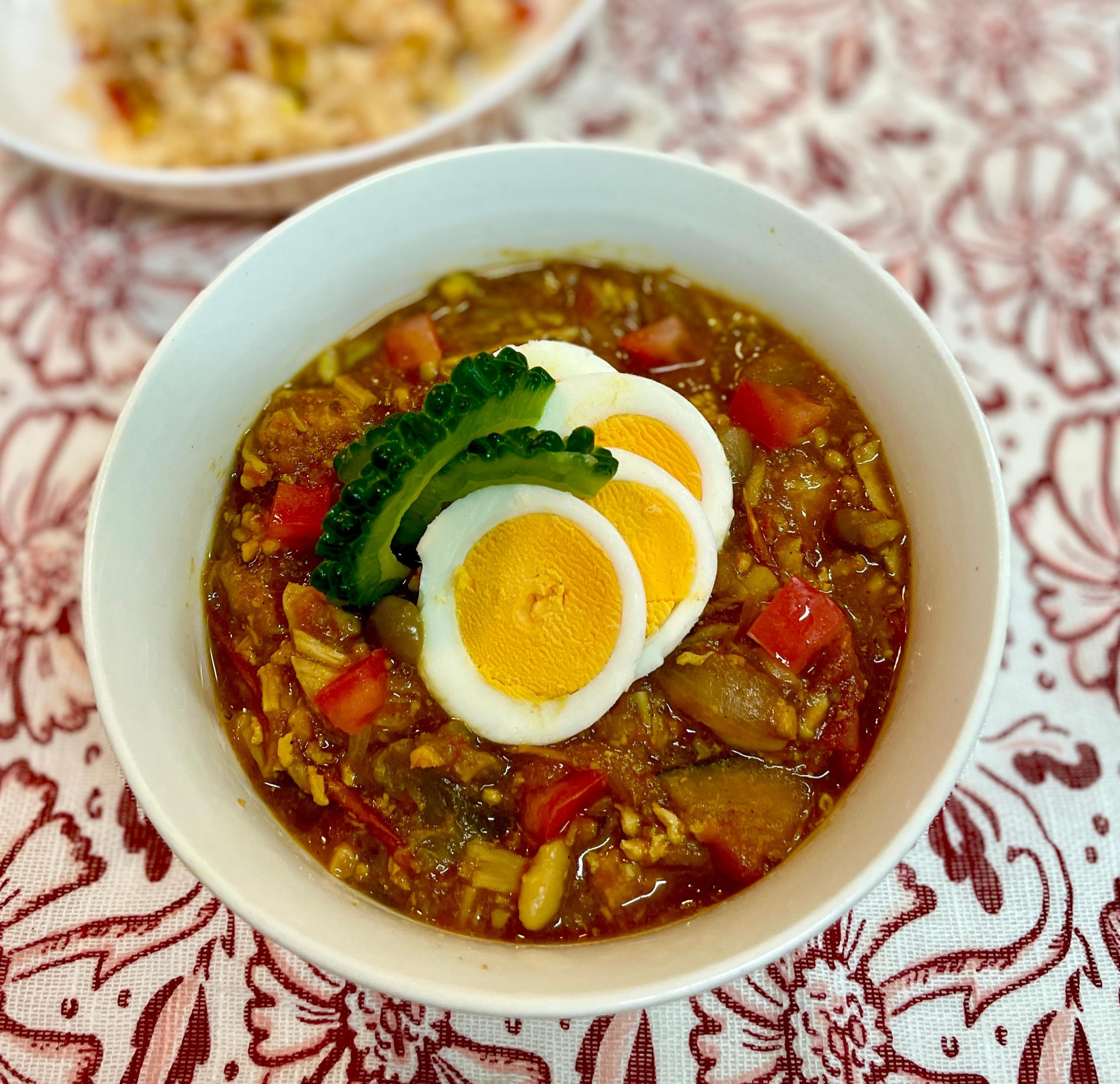 小麦粉オイル不使用♡ヘルシー優先の無水トマトカレー