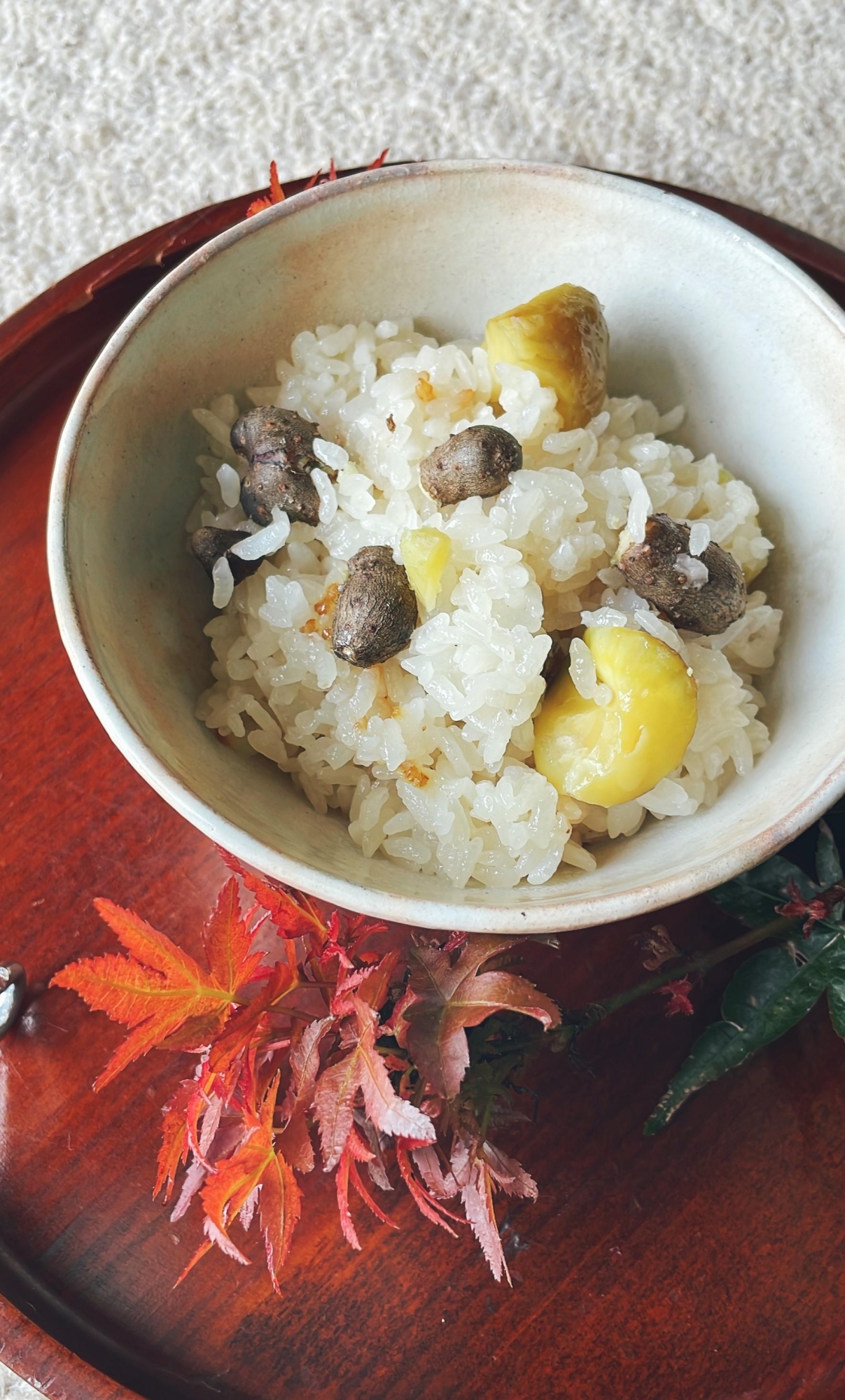 圧力鍋☆秋のおこわ