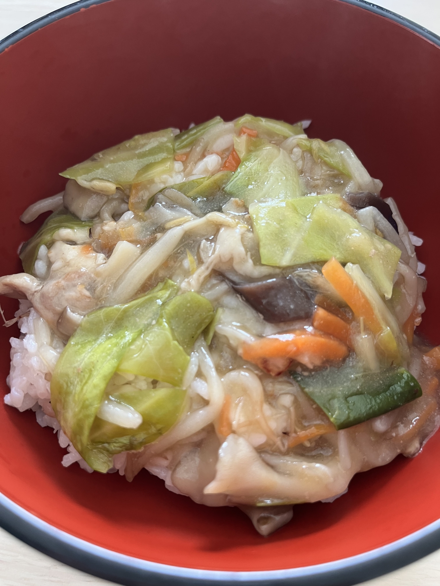 野菜たっぷり中華丼