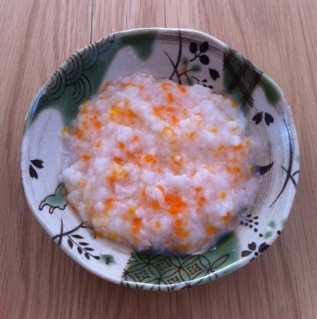 離乳食中期 人参 カレイ入り粥 レシピ 作り方 By も る す け 楽天レシピ