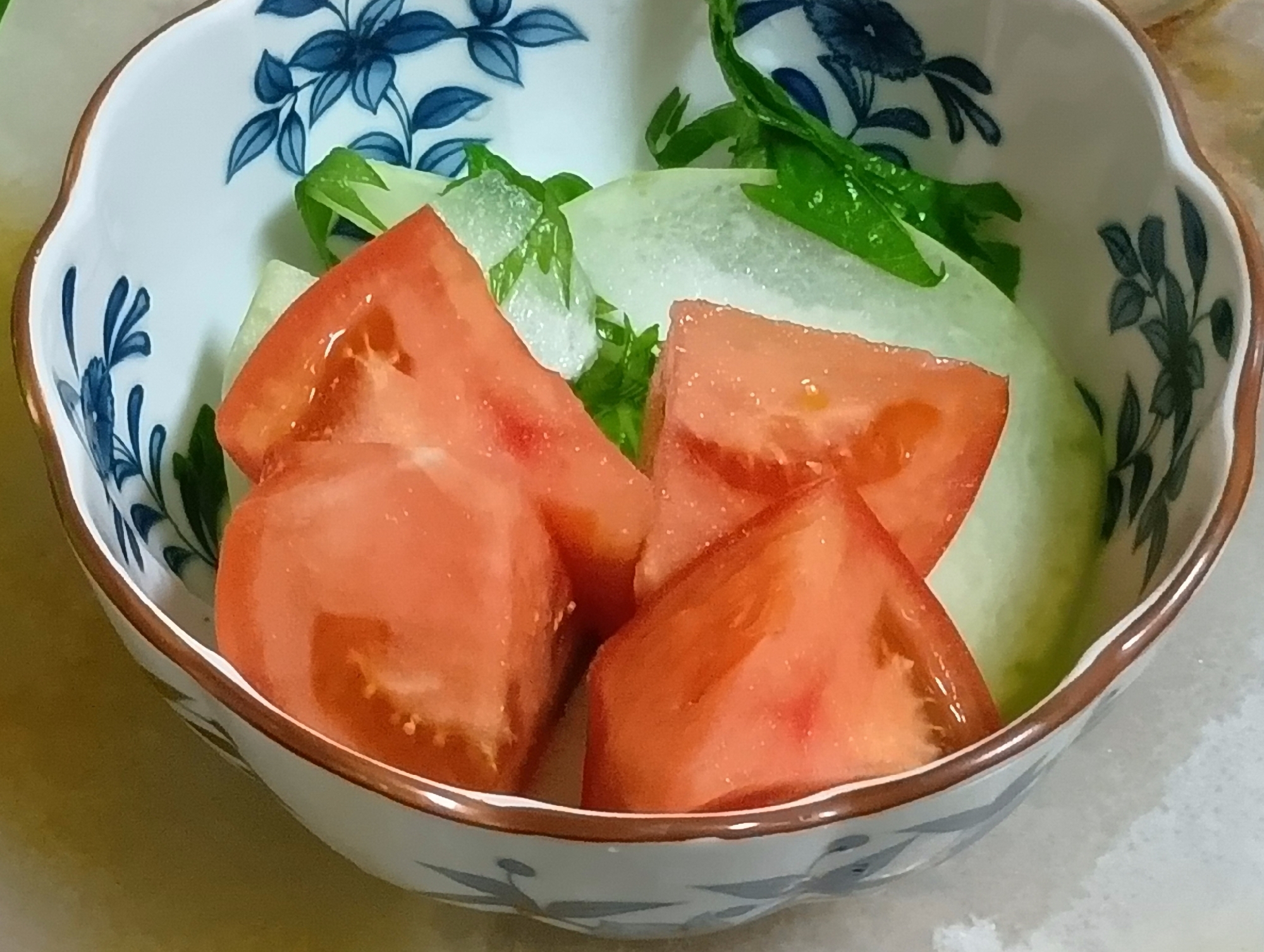 白瓜とトマト de 夏の爽快サラダ