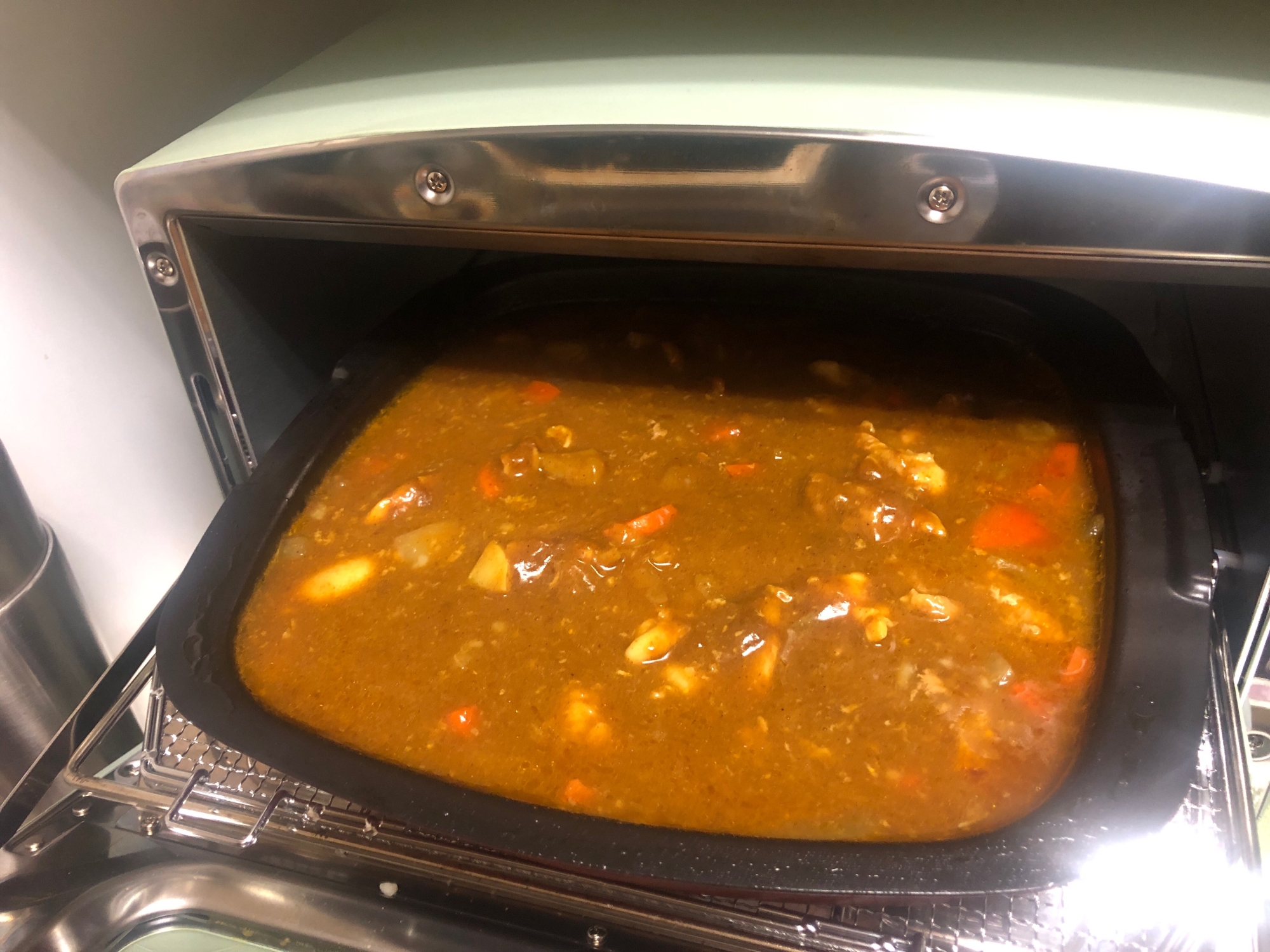 アラジントースターで簡単！チキンカレー