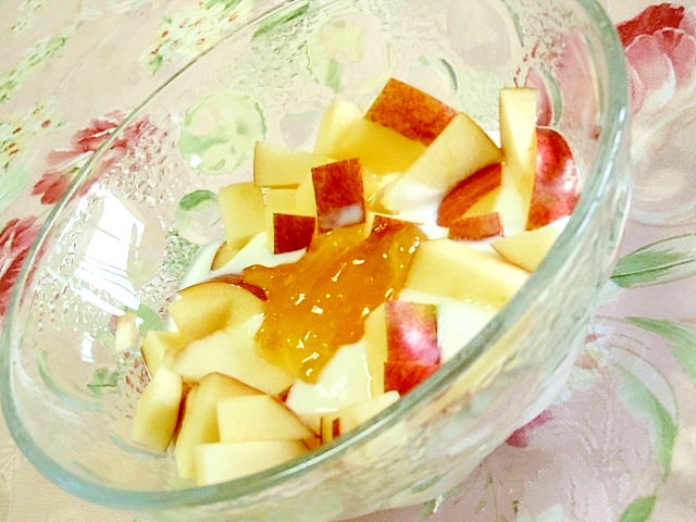 美的❤林檎と柚子茶のヨーグルト❤