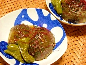茄子の生姜醤油煮