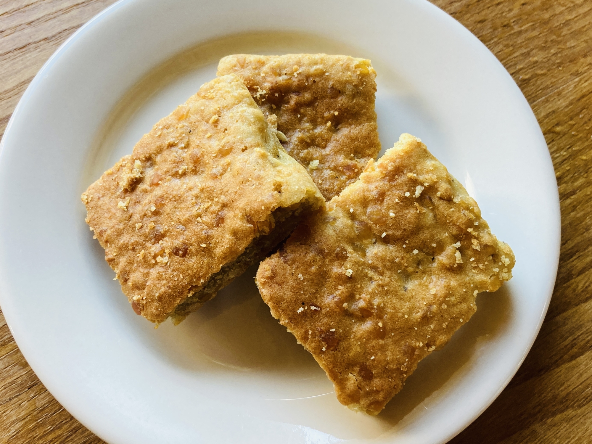 レンズ豆とおからのケーキ