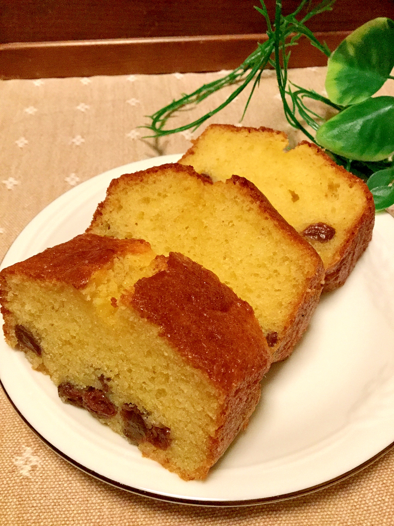 しっとり★ラムレーズンのパウンドケーキ