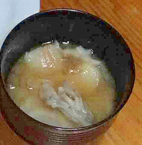 麩と蕪と舞茸のお味噌汁