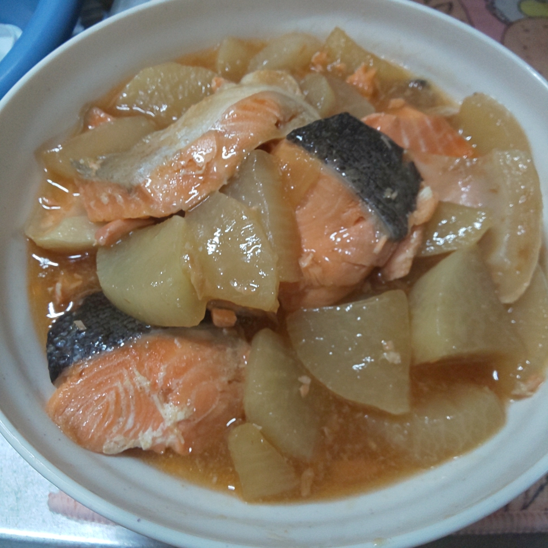 鮭と大根のうま煮