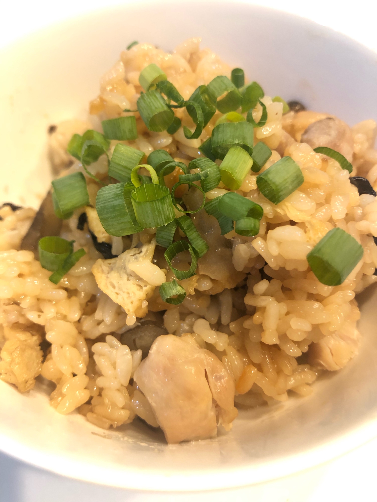 鶏とごぼうの炊き込みご飯