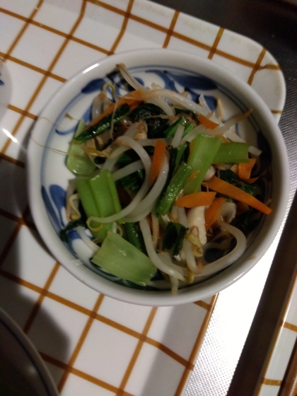 小松菜もやしエリンギのナムル