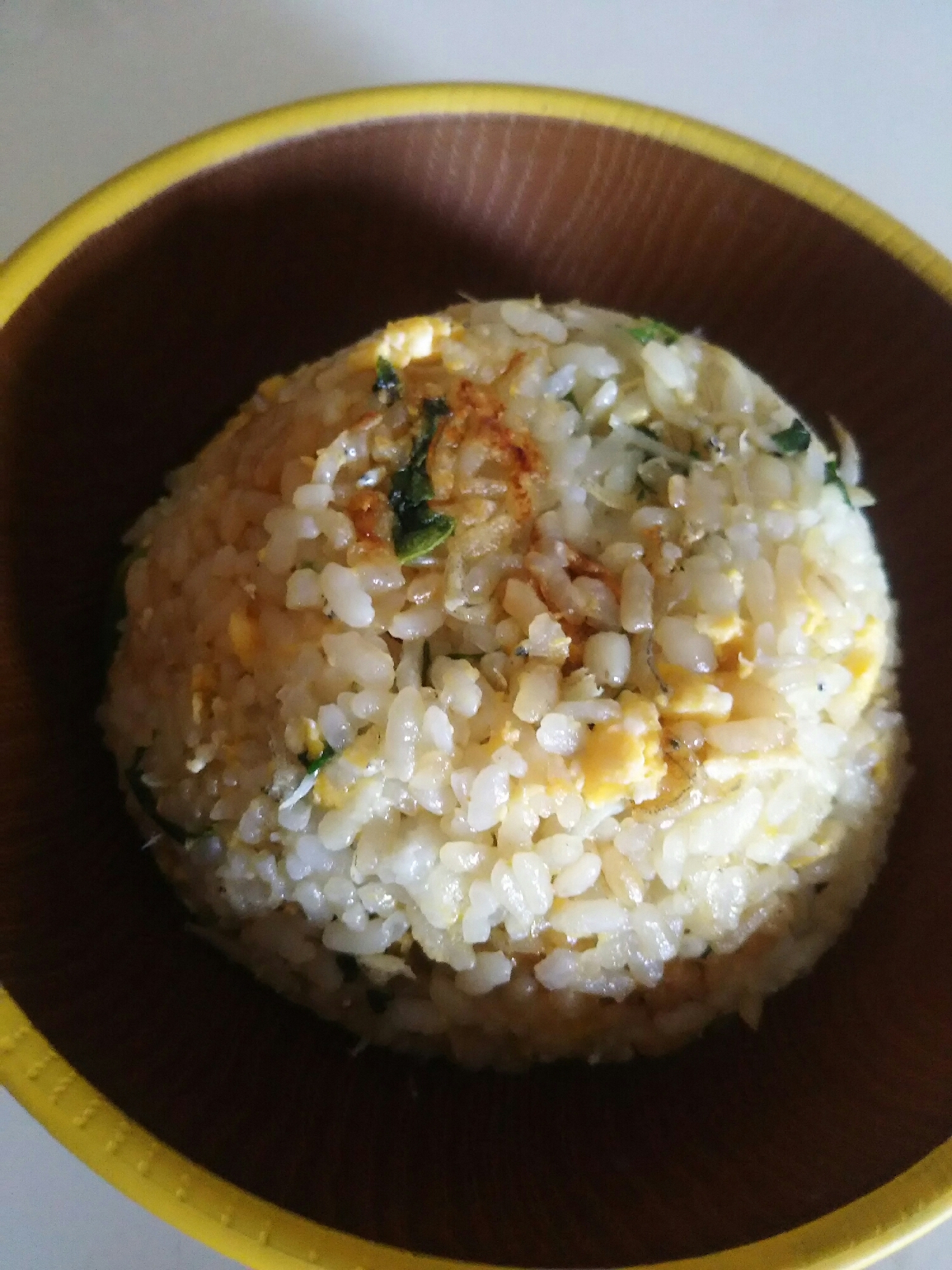 しらすとほうれん草のチャーハン