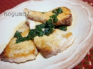 簡単だけど爽やかおいしい~!白身魚の青しそソテー
