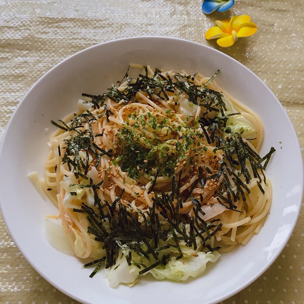 たらこ＊パスタ(黒酢プラス)