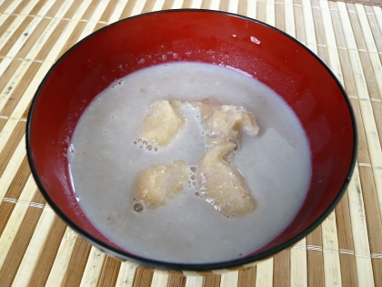 お餅が無くても小麦粉だんごで簡単おしるこ