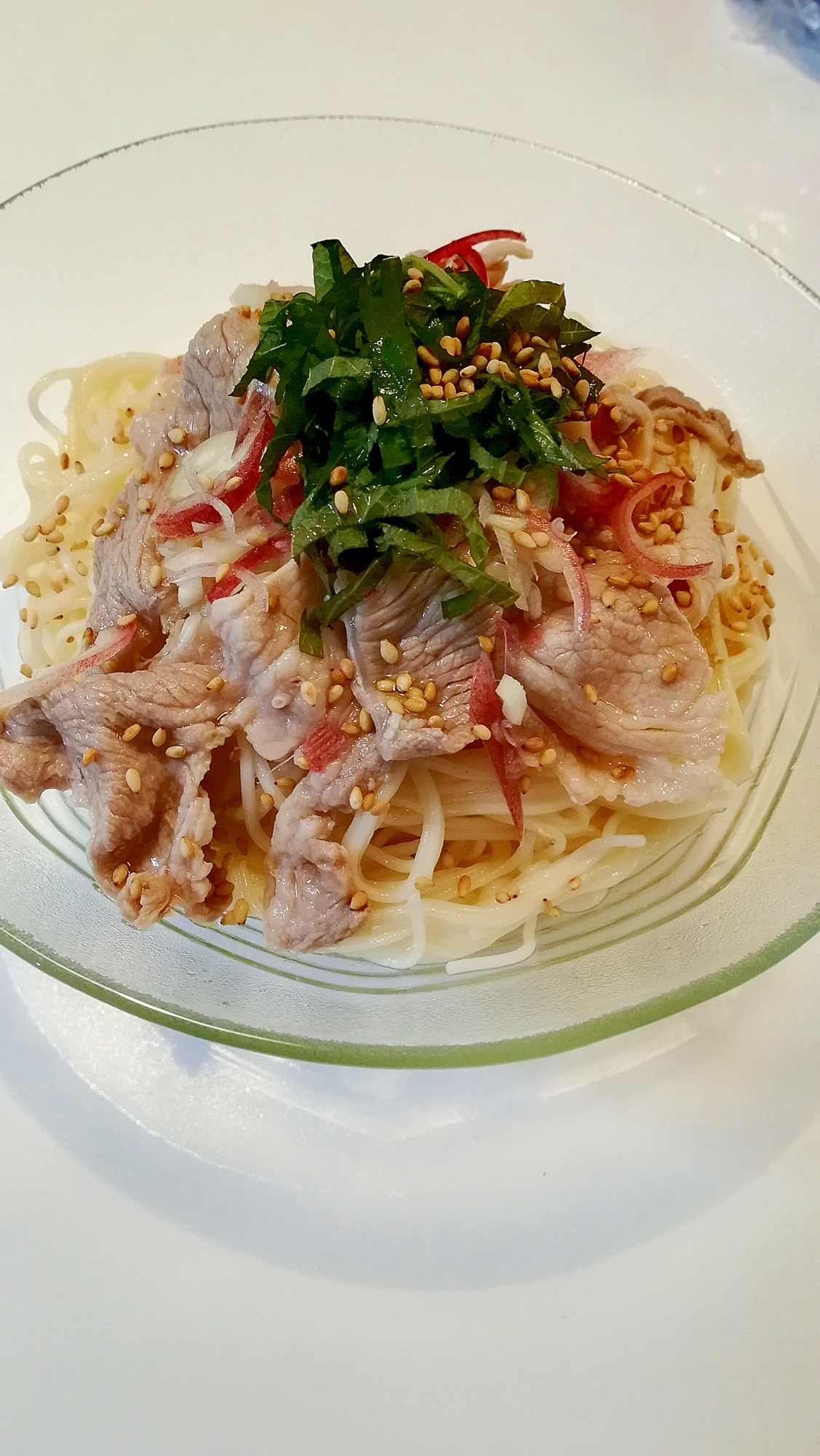 10分✳冷しゃぶと薬味のそうめん