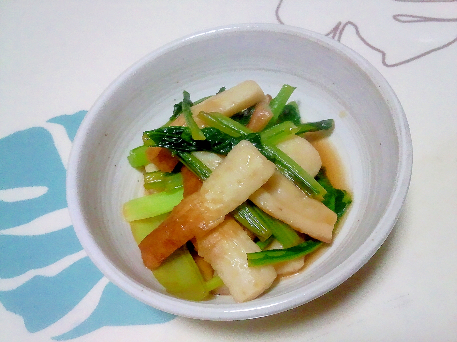 ちくわと小松菜の旨煮++