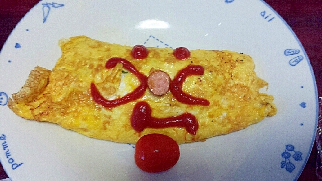 アンパンマンオムライス 幼児取分けok レシピ 作り方 By えつめる9931 楽天レシピ