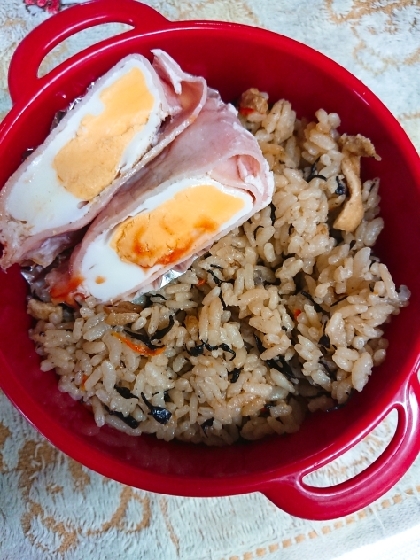 ひじきの煮物で☆炊き込みご飯