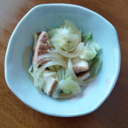 ☆キャベツと厚揚げの回鍋肉風☆