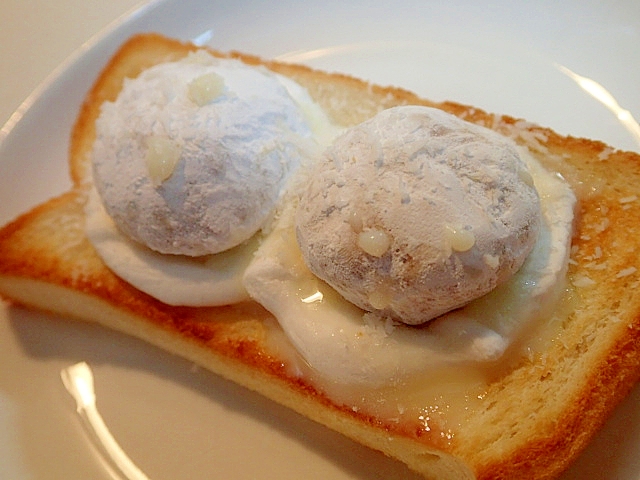 マシュマロとスノーボールのトースト レシピ 作り方 By ぷ みぃまま 楽天レシピ マシュマロとスノーボールのトースト レシピ 作り方 By ぷ みぃまま 楽天レシピ