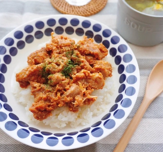 ケチャップ玉子の♡親子丼