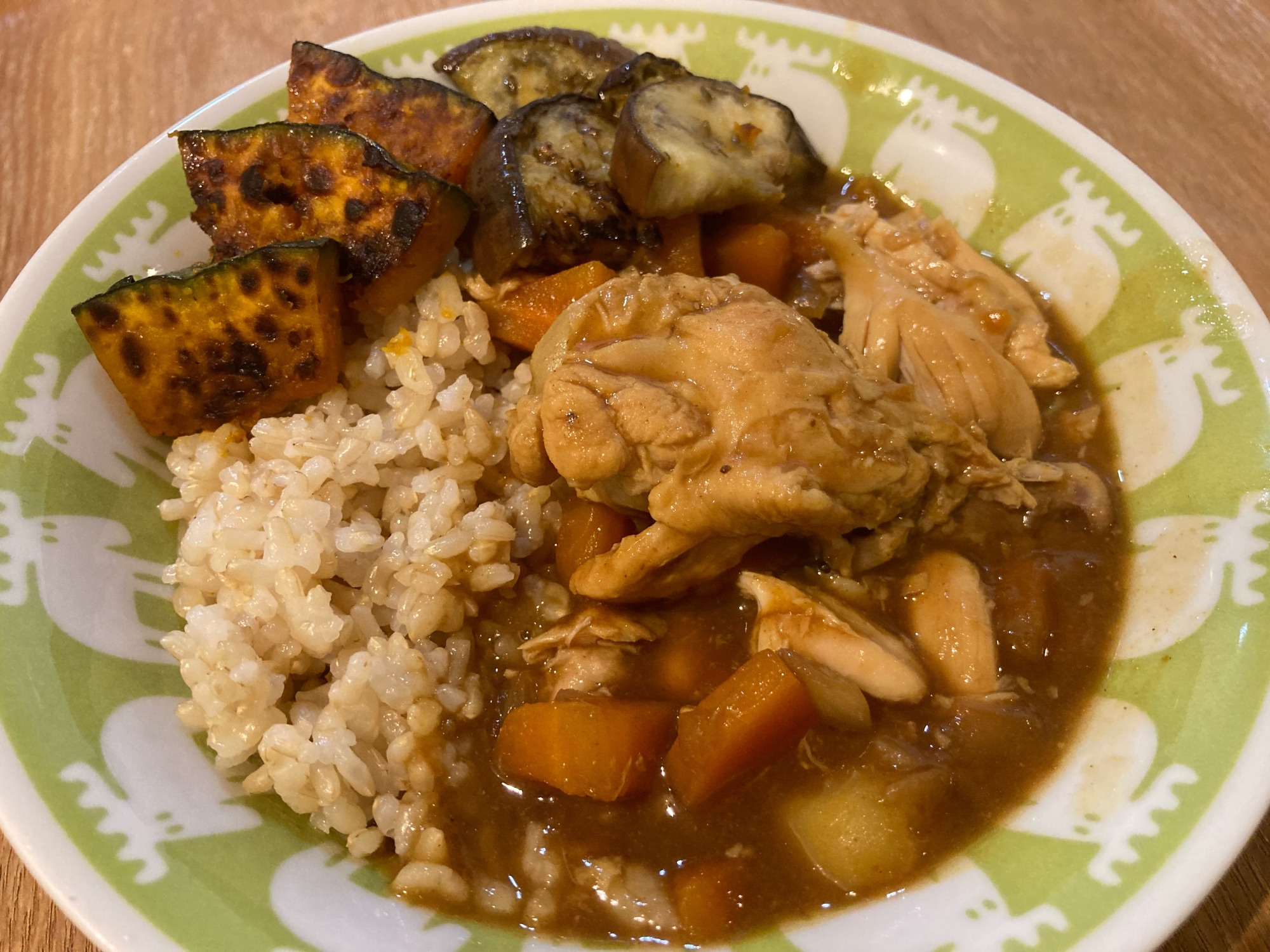 鶏手羽元と夏野菜のカレー