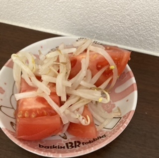 サラダ混ぜ合わせご飯！トマトレタスの爽やかさ！