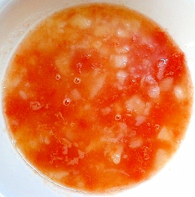 離乳食中期 じゃがいも トマトのコンソメスープ レシピ 作り方 By J Mammy 楽天レシピ