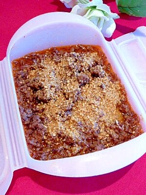 冷凍してアレンジで出来る「辛味噌そぼろ」 レシピ・作り方 by まめも
