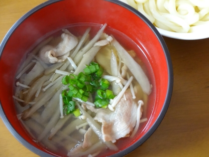 豚肉とゴボウのつけ汁（蕎麦・うどん）