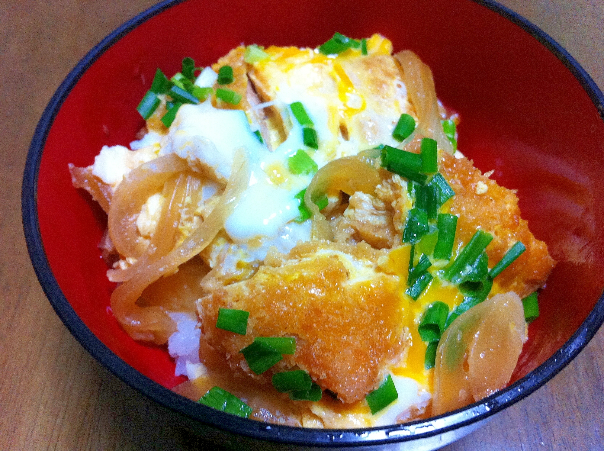 惣菜のとんかつをカツ丼に♪