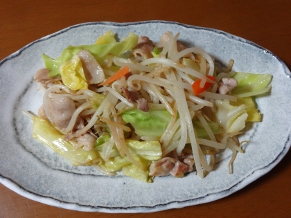 簡易野菜 de 肉野菜炒め・ぽん酢味