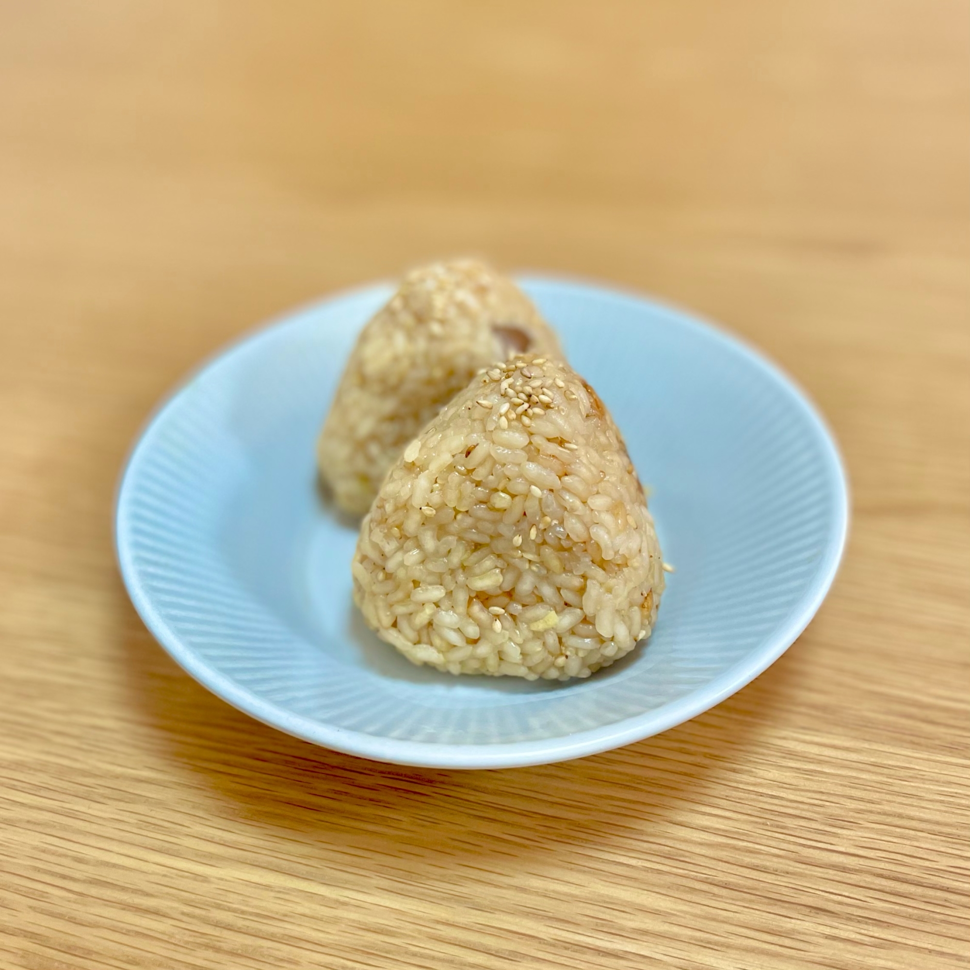 煮汁の炊き込みおむすび